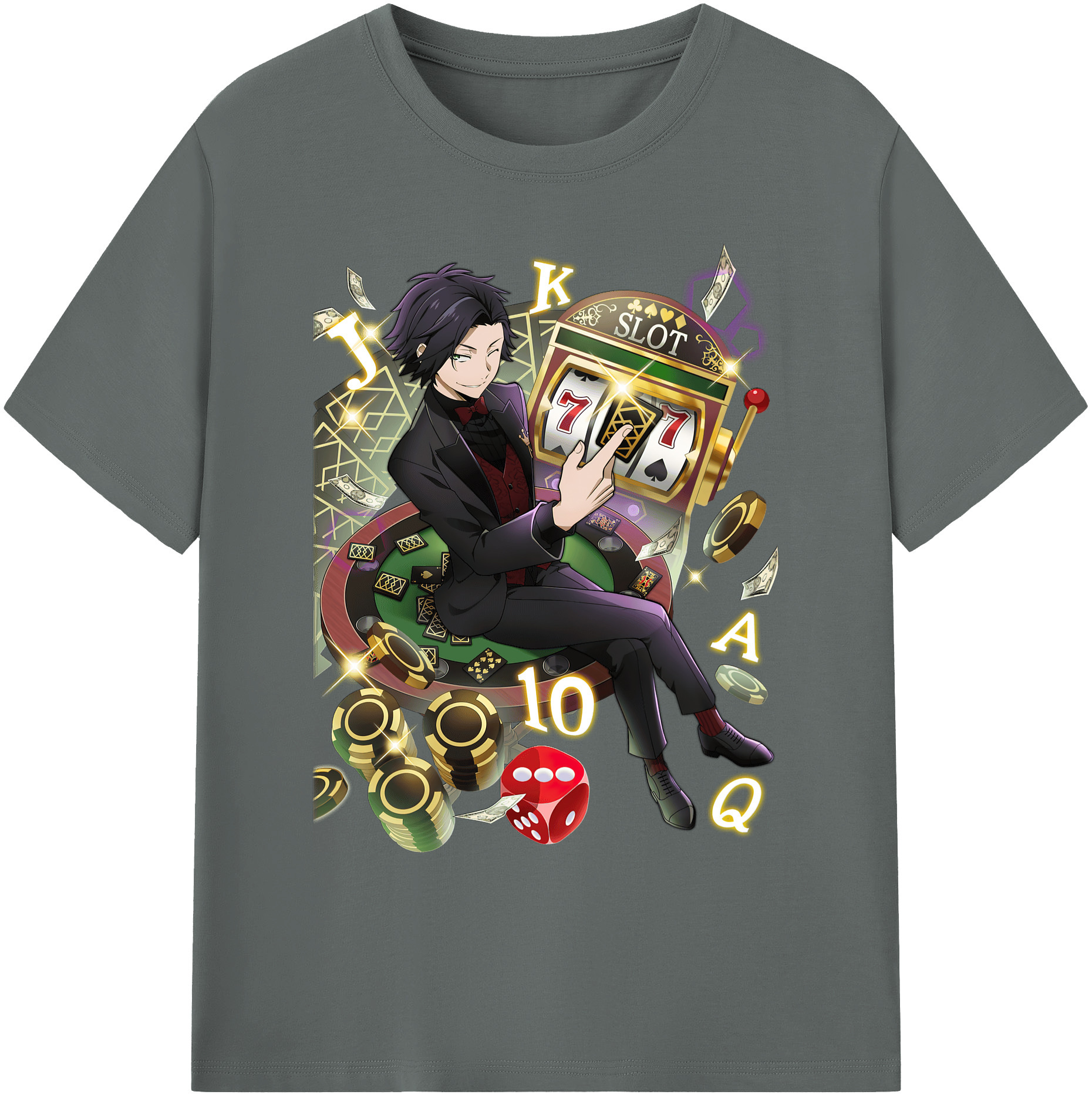 （画像用） 文豪ストレイドッグス Bungo Stray Dogs 綿100％ メンズ半袖Tシャツ｜肌触りやわらか＆通気性